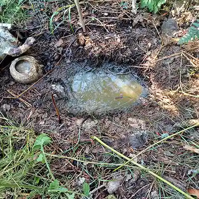 Slam direkt i marken, trasig koppling